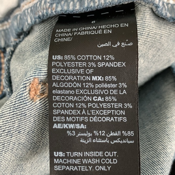 WHBM Embroidered Cuff Skinny Crop - Picture 15 of 16